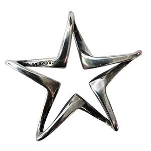 James Avery RETIRED FLOATING STAR Pendant Sterling Silver 925 Statement Charm